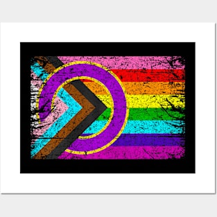 Intersex Inclusive Progress Pride Flag Lgbt Progress Posters and Art